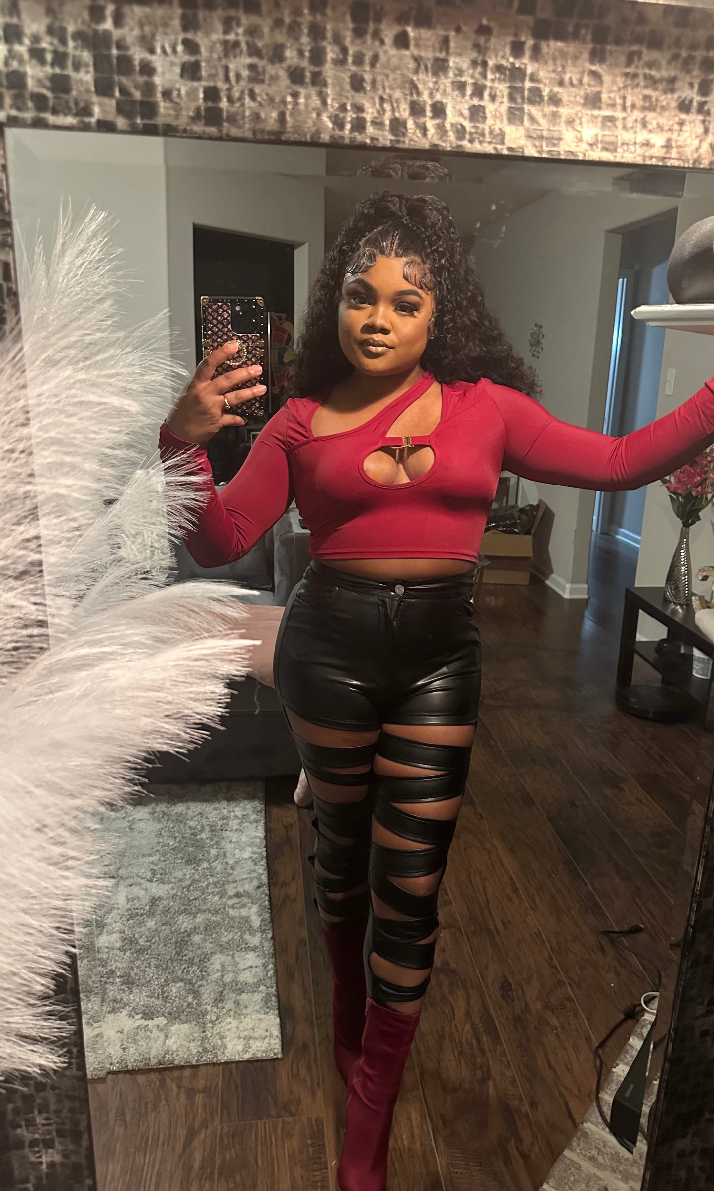 SleekSlash Leather Pants