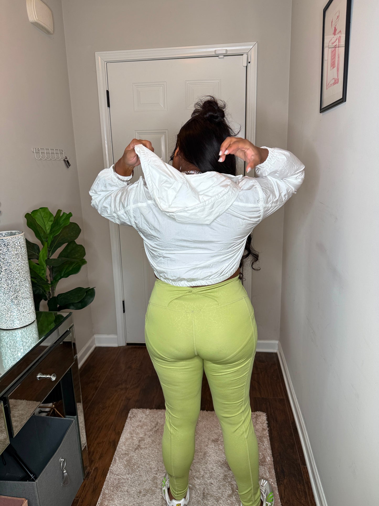 Lime Glow Windbreaker Set