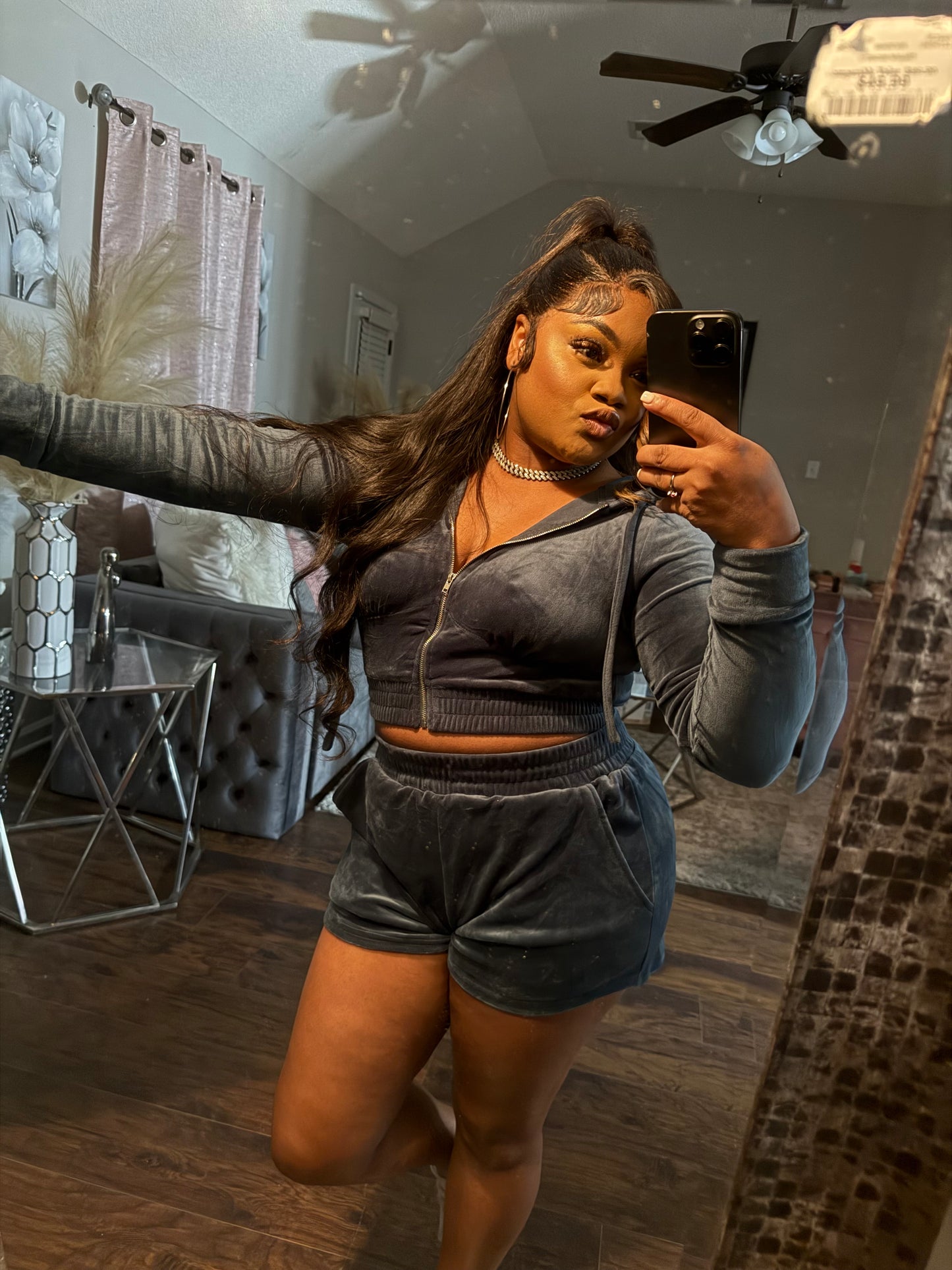Luxe Velvet Zip Set