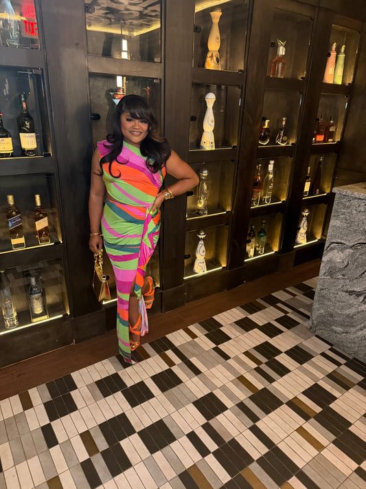 Island Muse Ruched Midi Dress