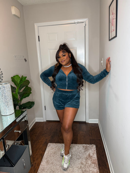 Luxe Velvet Zip Set