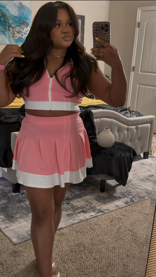Pretty Match Point Skirt Set